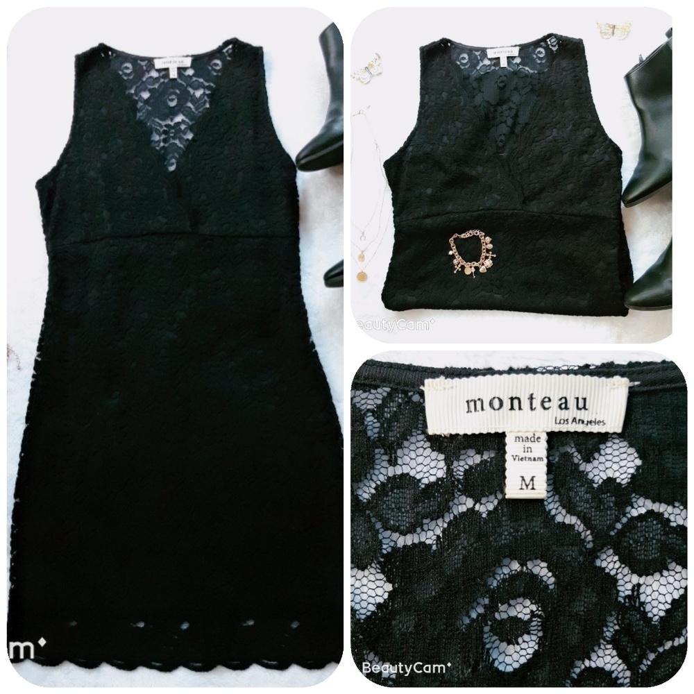 Monteau black dress